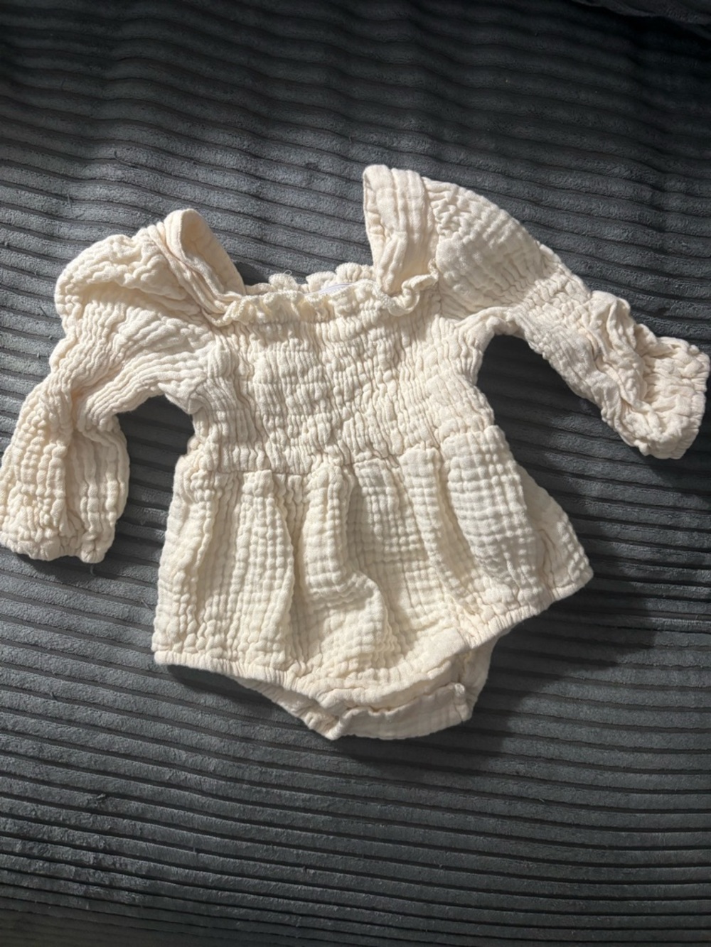 Cream Baby Onesie